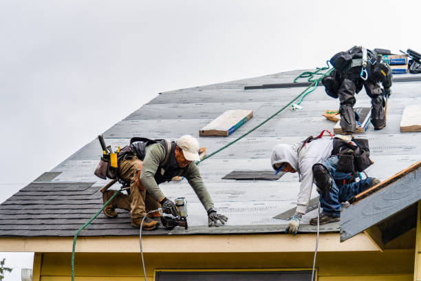 Professional Storm Damage Roof Repair technician working in Indianola, WA